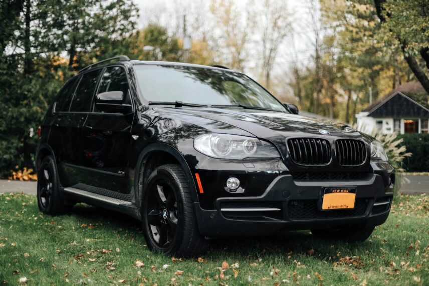 black BMW X5