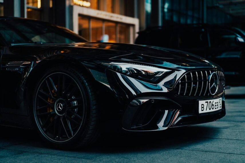 black Mercedes-Benz vehicle