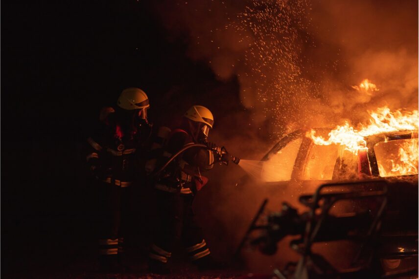 Firefighters actively run into danger to save lives.