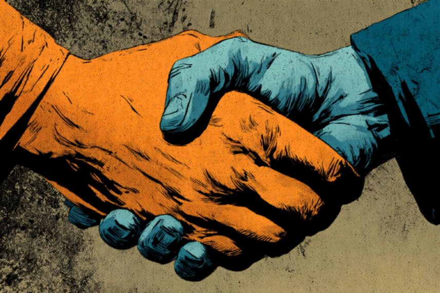illustration of a handshake