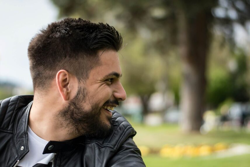 A man smiling