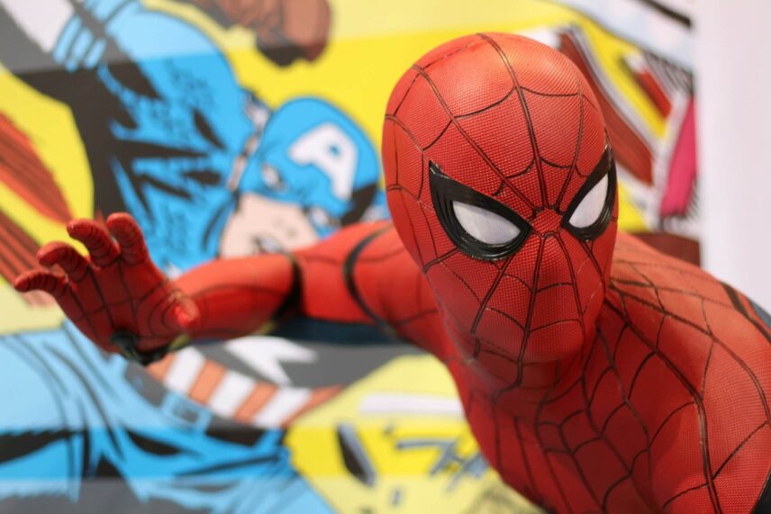 Spider-Man figure posing