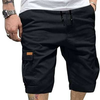 JMIERR Men’s Cotton Chino Stretch Shorts