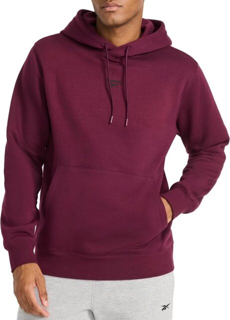 Black cherry-colored Reebok hoodie