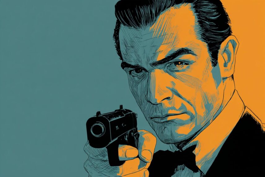 illustration of James Bond