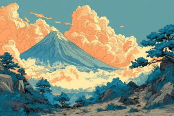 illustration of Mount Fuji