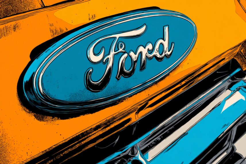 illustration of a Ford logo