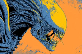 illustration of a xenomorph from Alien