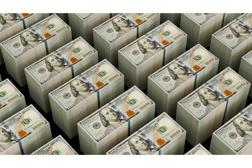 Stacks of cash