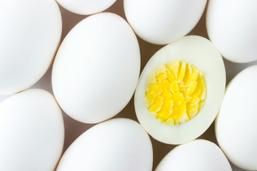 Boiled eggs.