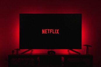 Netflix logo on TV