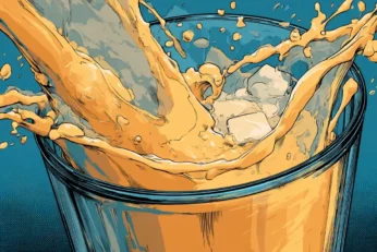 illustration of a protein shake