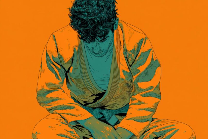 man in a Brazilian jiu-jitsu outfit