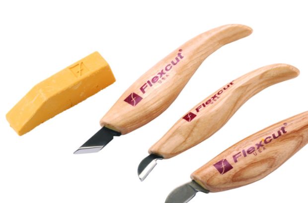 Carving tools, a part of the whittling essentials.