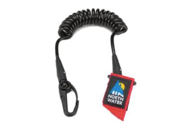 Coiled paddle leash