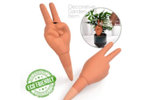 Plant-Watering Peace Hands
