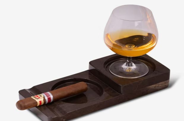 Bay-Berk Cigar and Whiskey Glass Holder