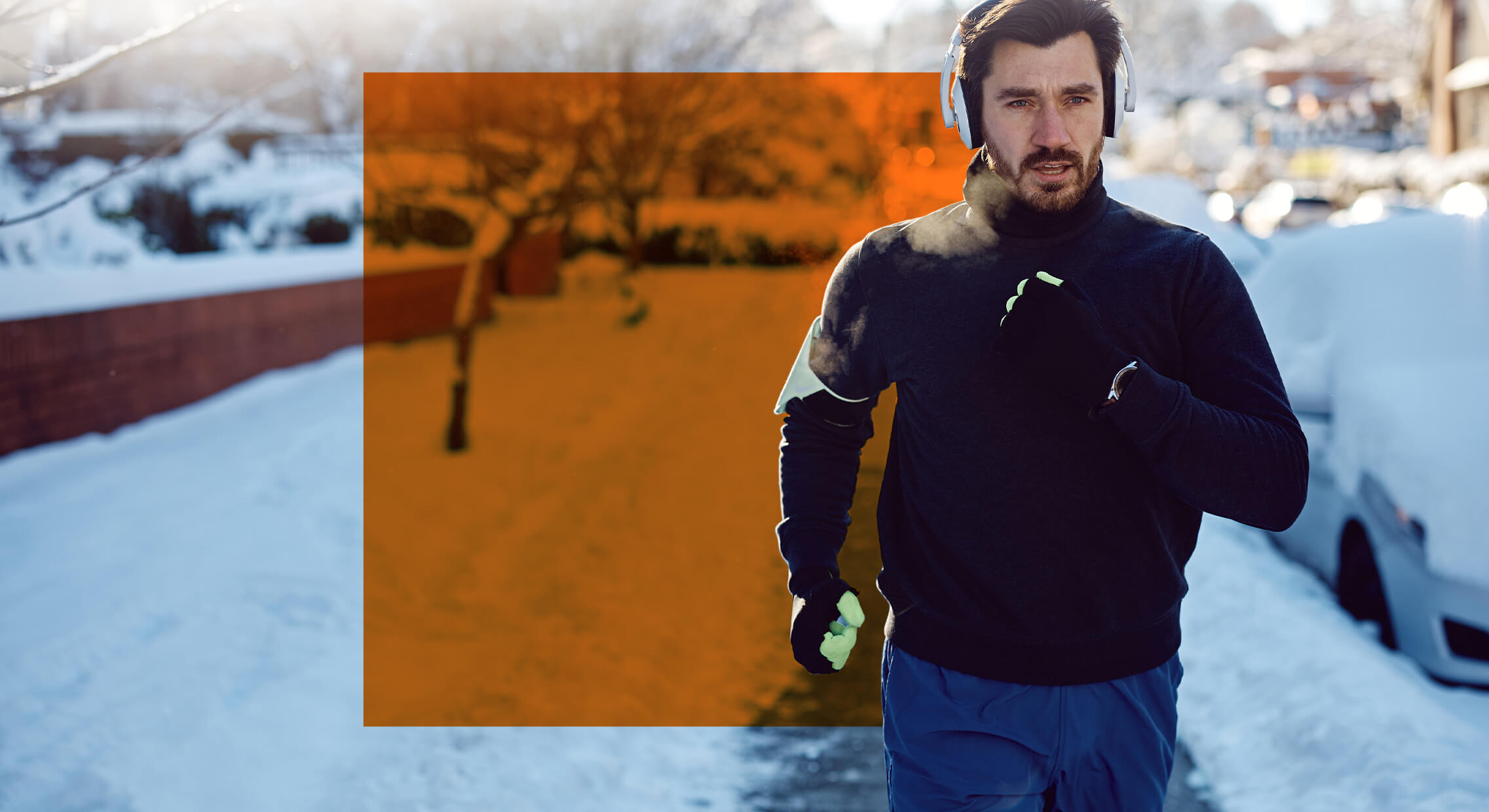 7 Best Workout Music Genres: a man running while listening to music