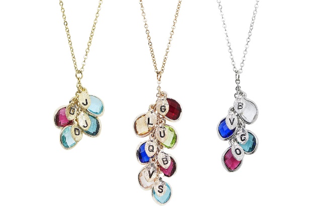 Personalized birthstone necklaces