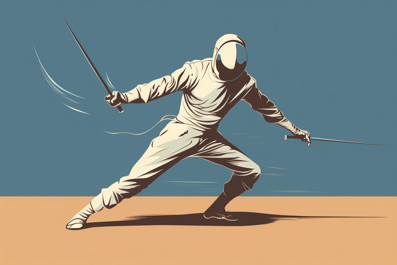 a practicing fencer