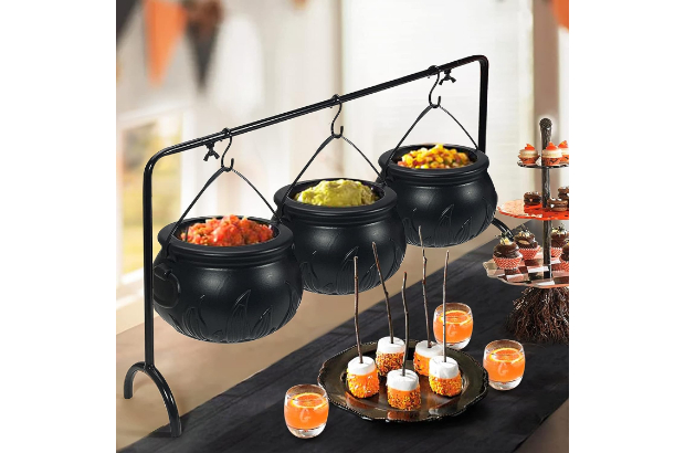cauldron serving bowls - halloween party ideas