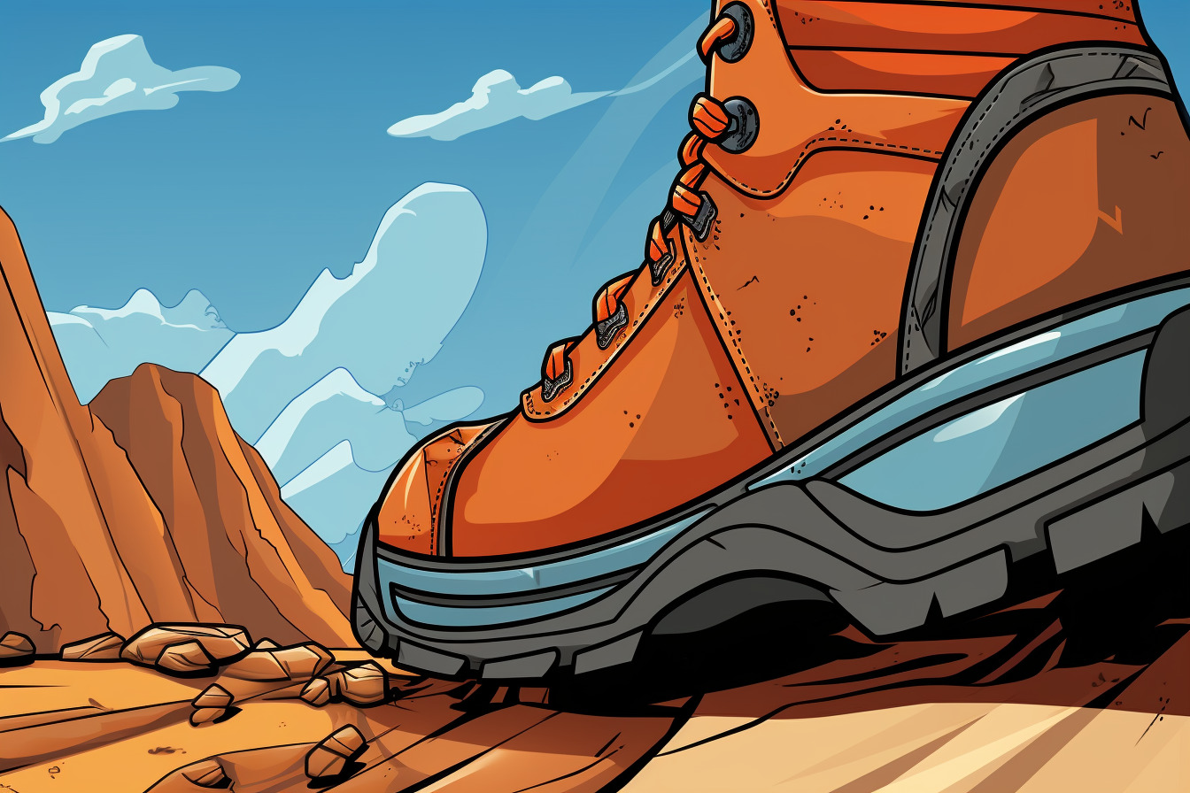 A hiking boot