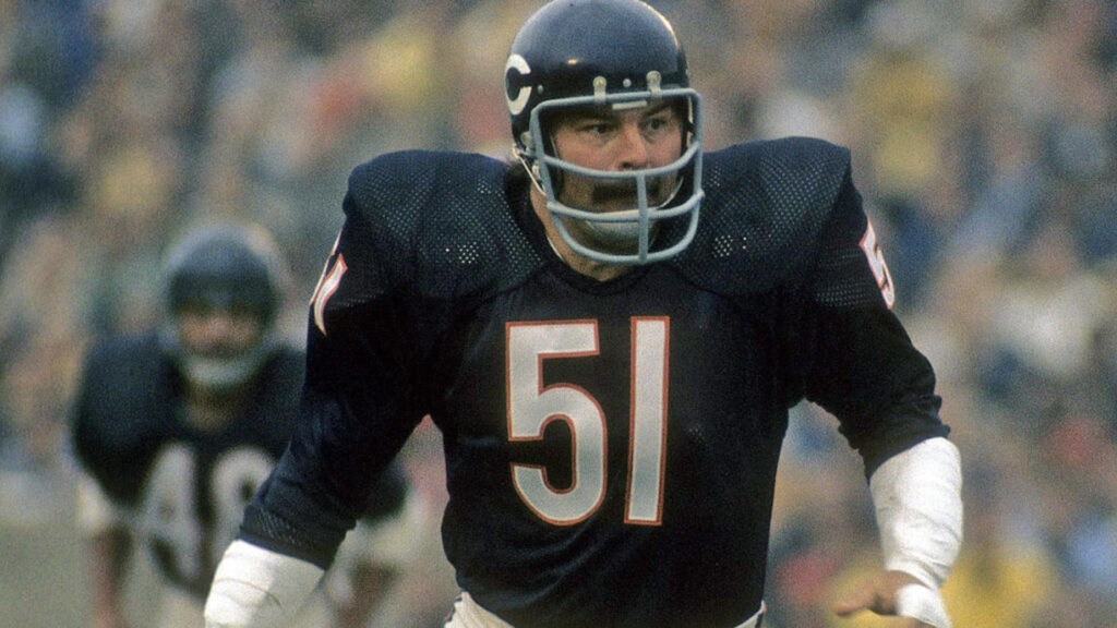 Dick Butkus chasing the ball carrier
