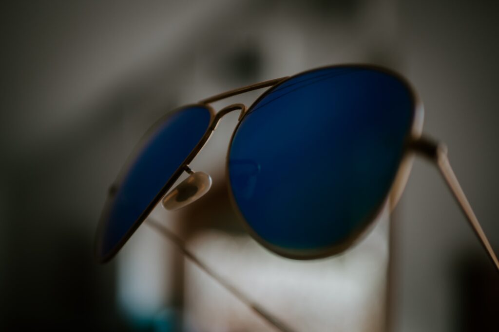 a pair of aviator sunglasses