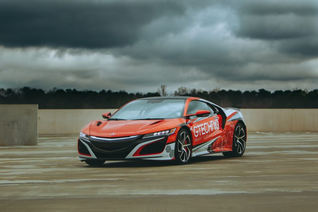 Acura wrapped in Gtechniq livery
