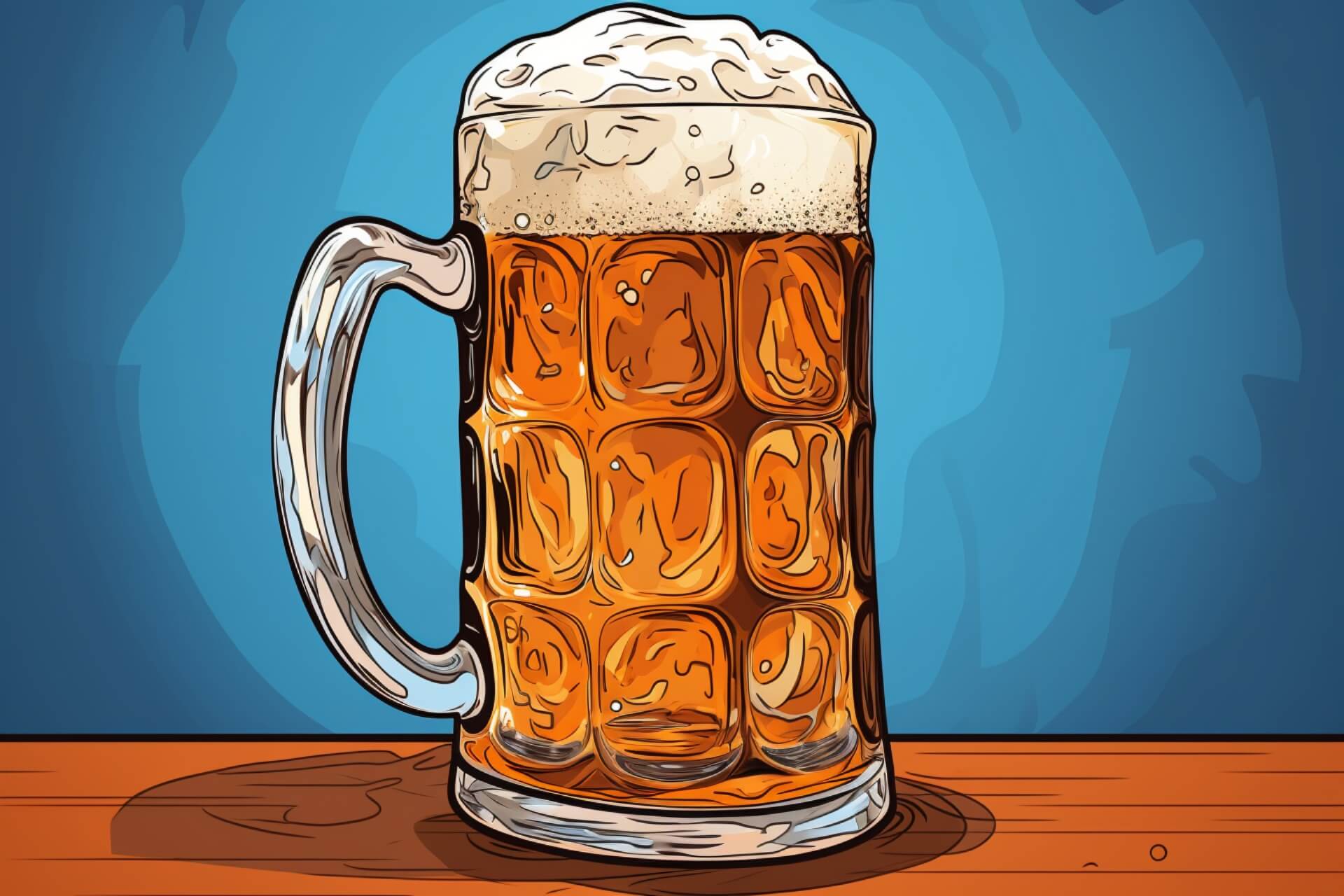 Beer in beer stein