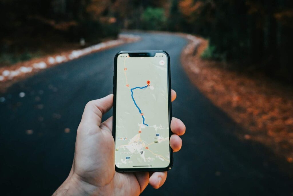 Navigating using a phone GPS