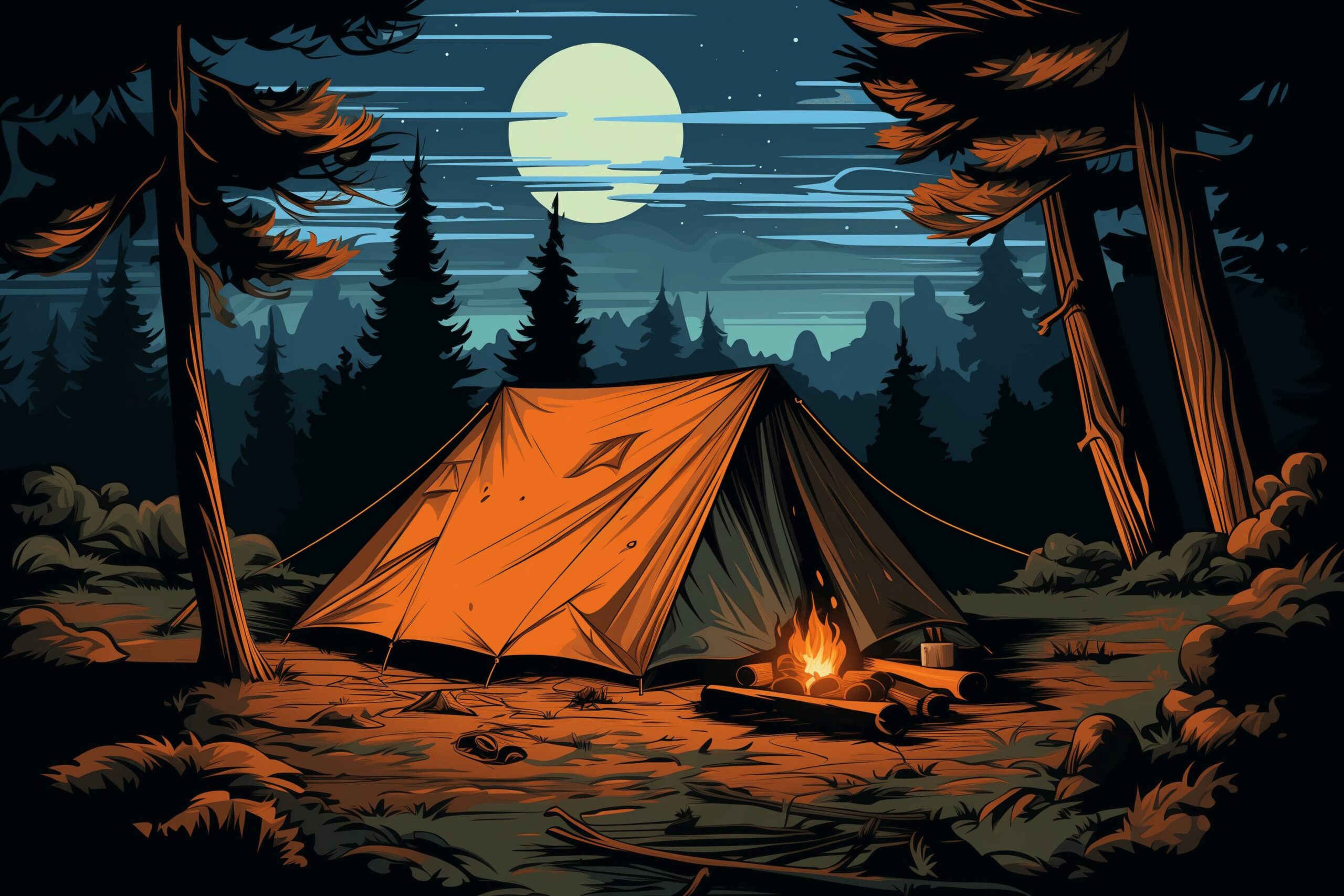 A calm campground