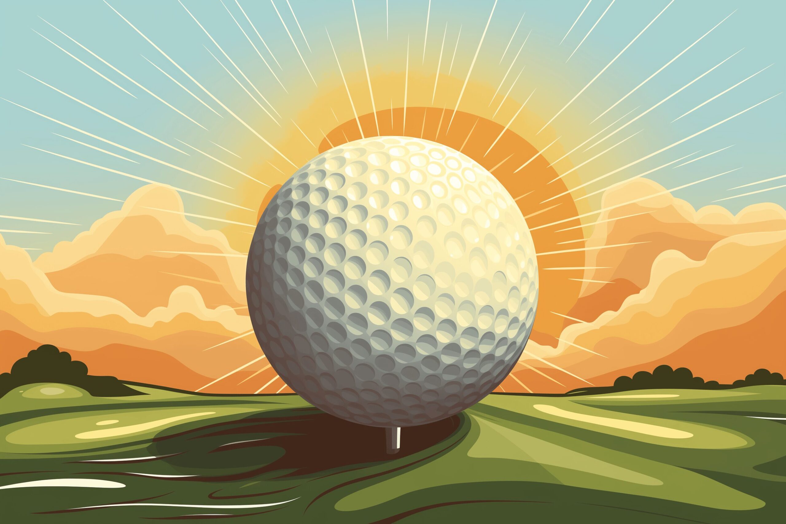 A single golf ball