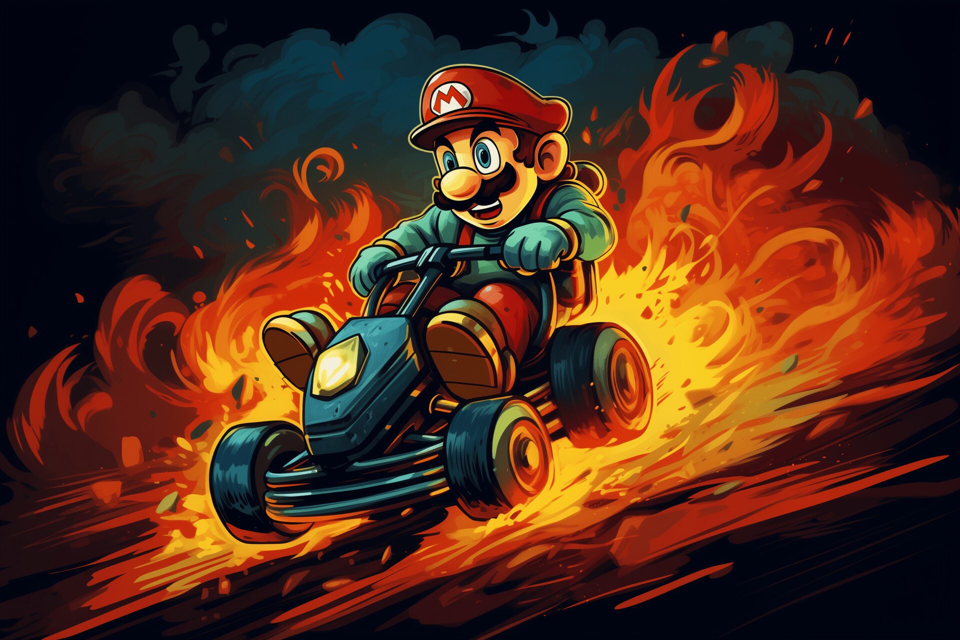 Fan art of Mario Kart