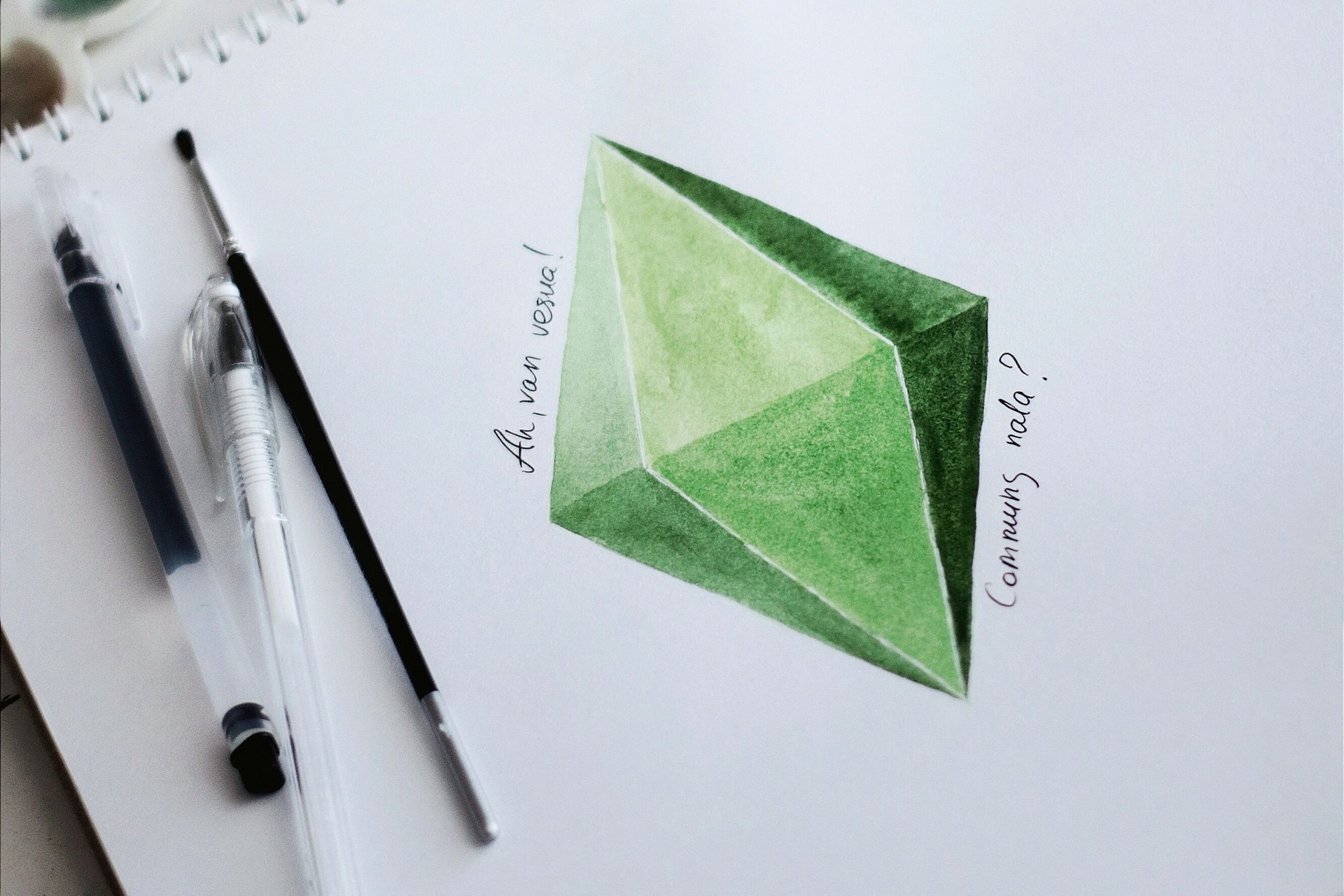 drawing of the sims diamond