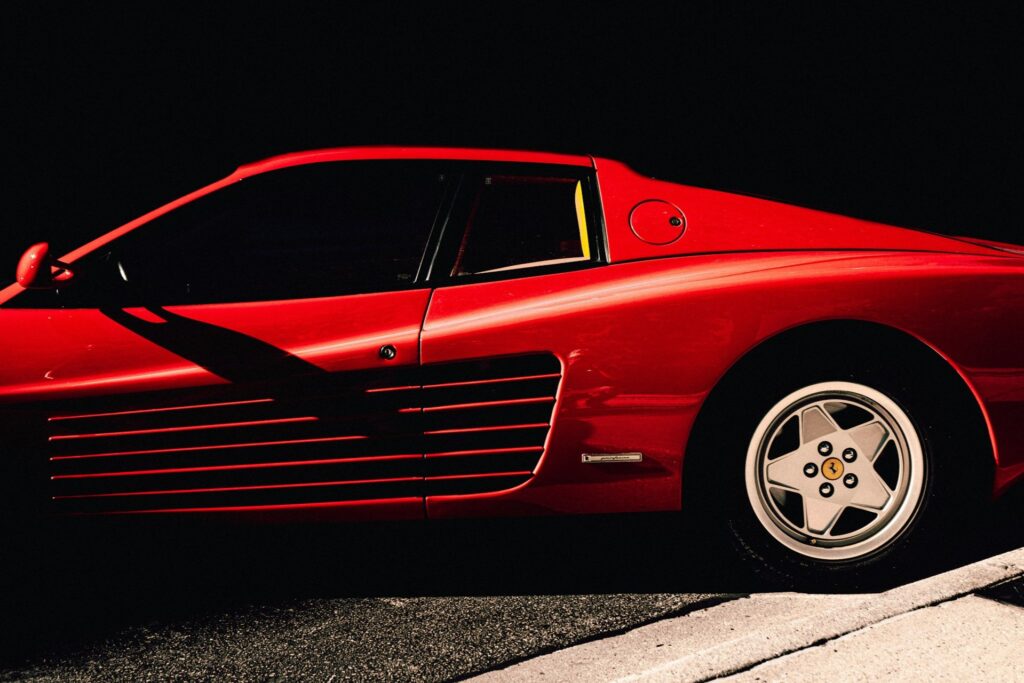 A Ferrari Testarossa.