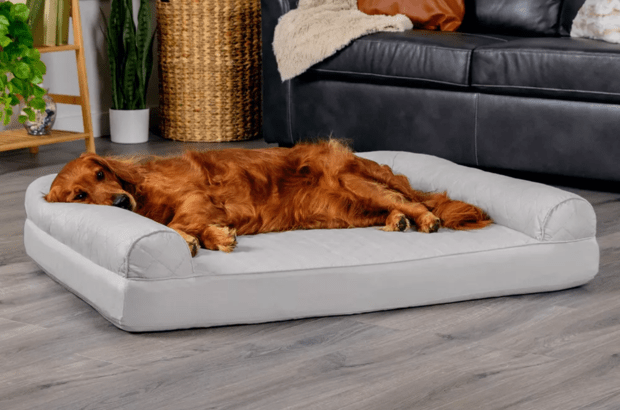 12. FurHaven Quilted Orthopedic Sofa Pet Bed for Dogs and Cats