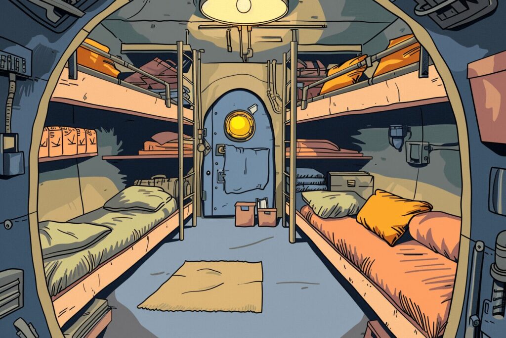 a look inside an underground safe room