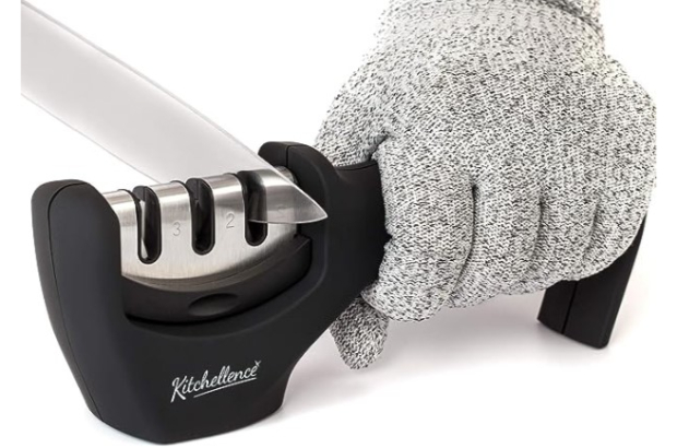 2. Kitchexcellence 3-Stage Knife Sharpener