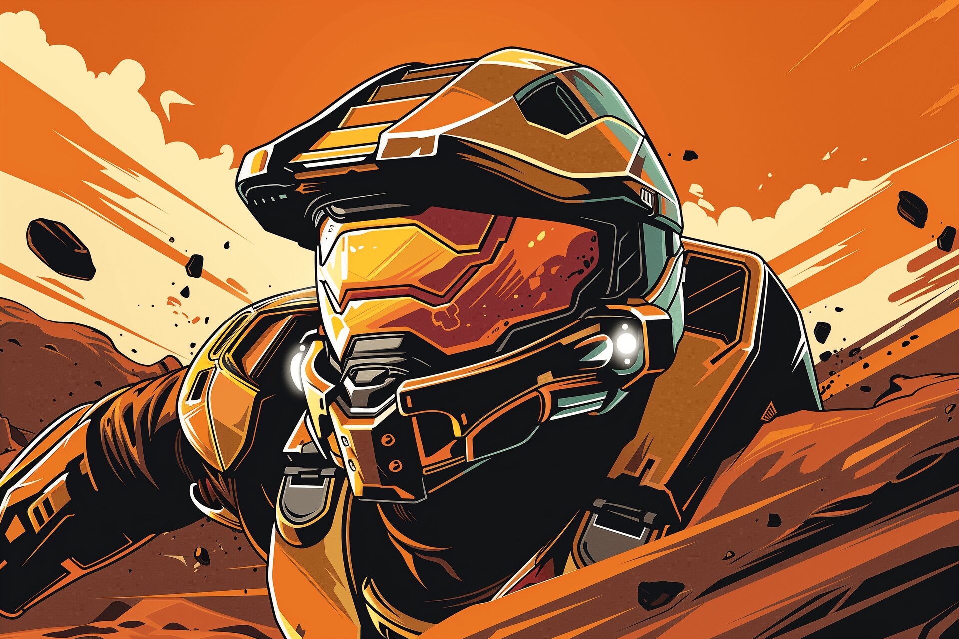 Fanart of Master Chief from Halo