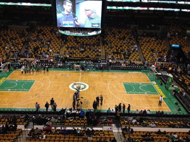 TD Garden, home stadium of the Boston Celtics