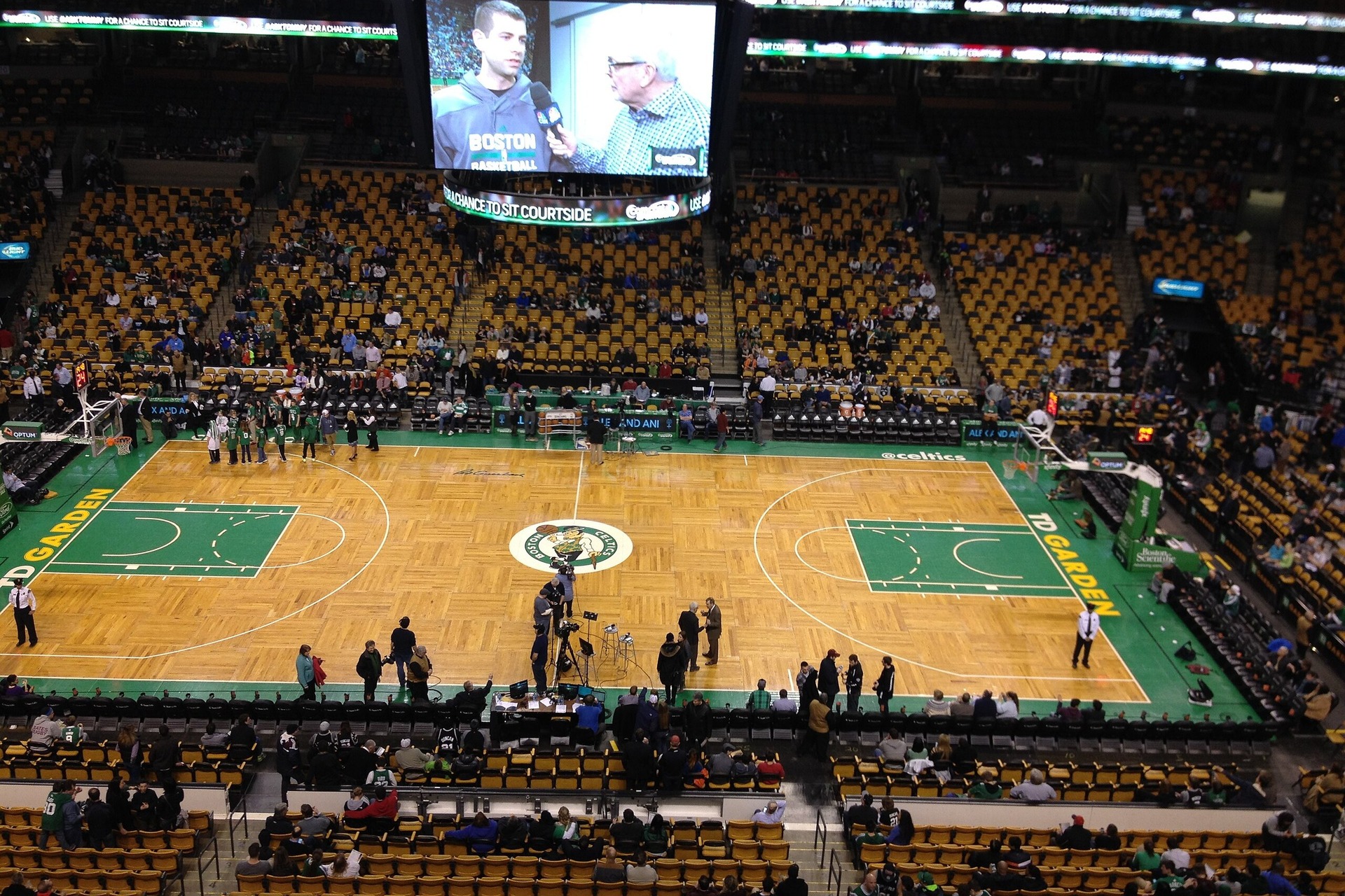 TD Garden, home stadium of the Boston Celtics