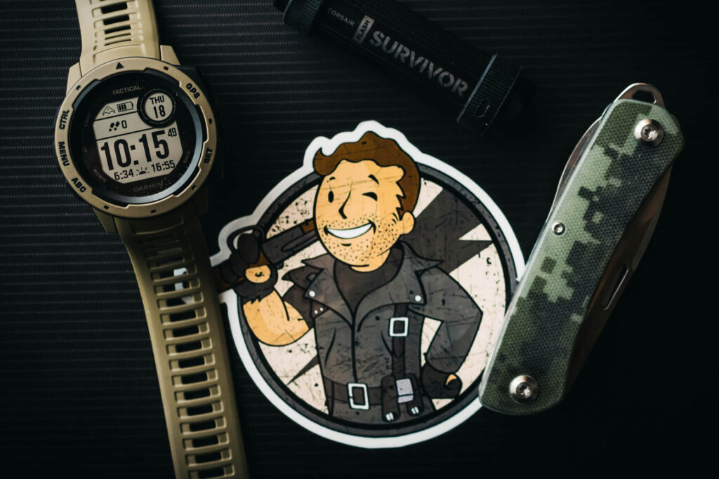 fallout sticker and watch