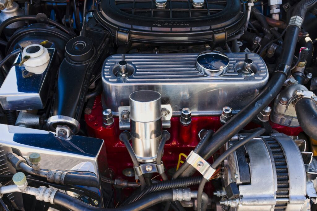 Mini Cooper engine closeup