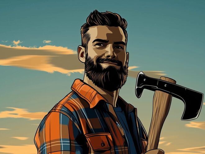 Modded lumberjack art