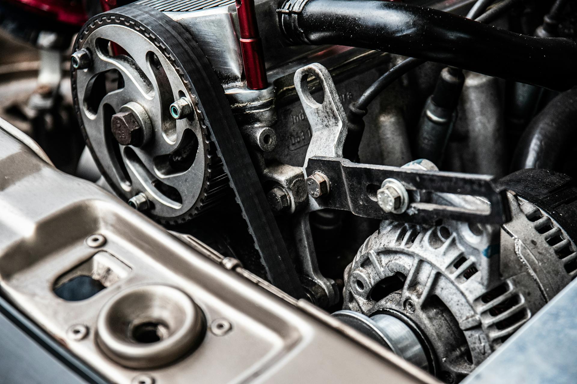 timing belt closeup