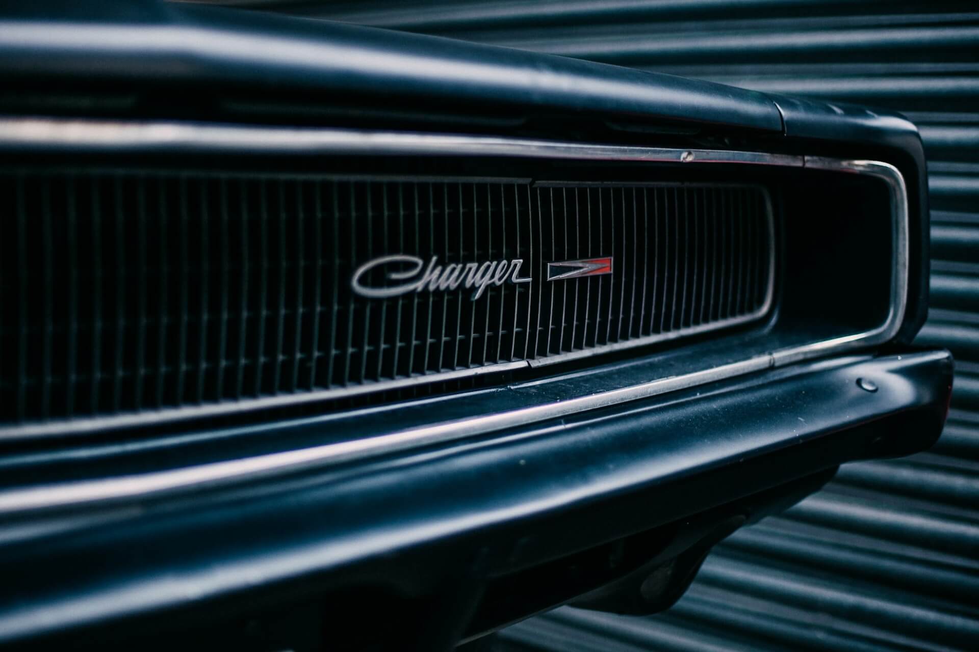 Front grille of a Charger