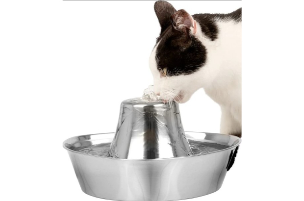 PetSafe Seaside Stainless Steel Cat Water Fountain