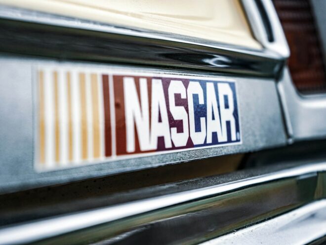 NASCAR logo on a car