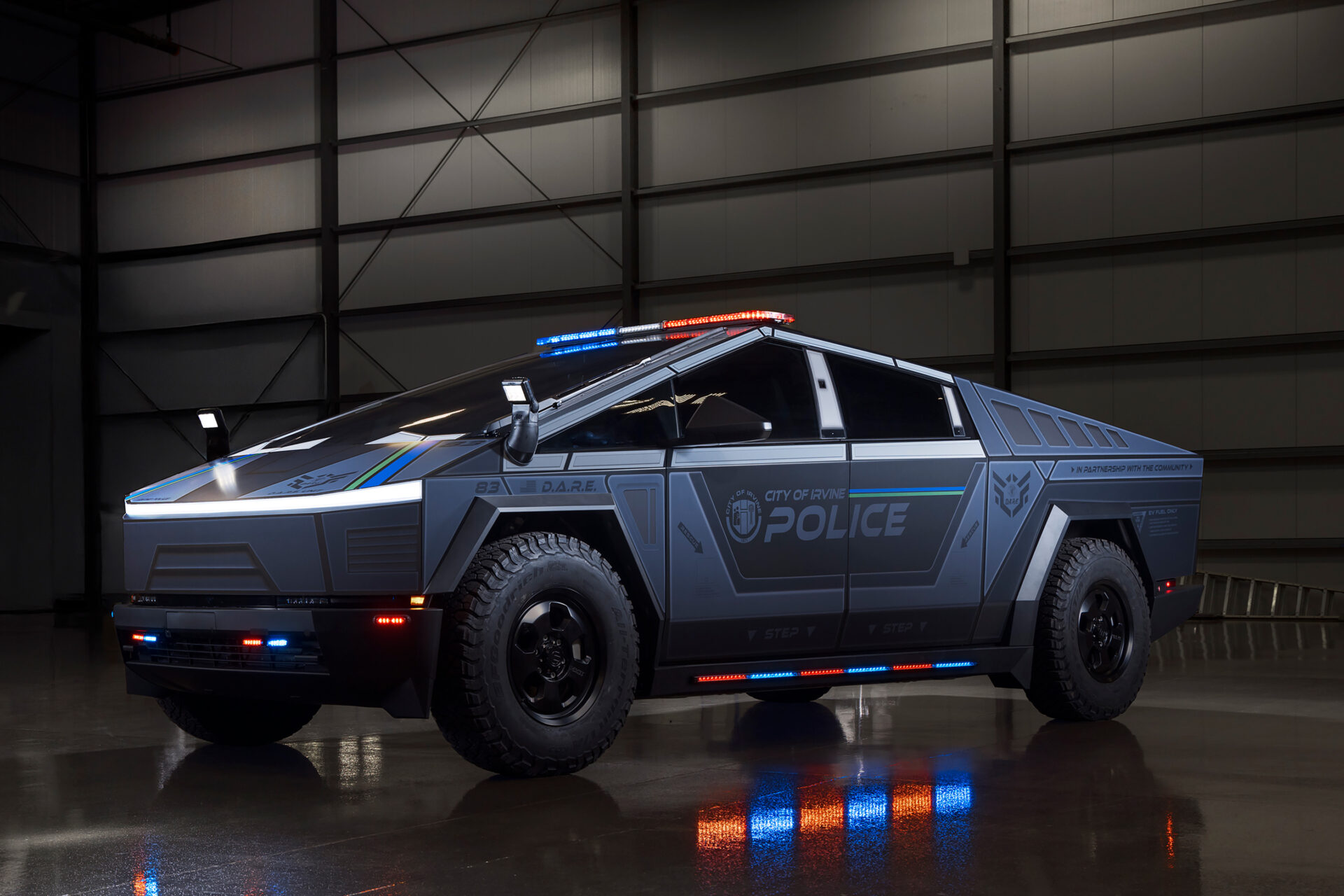 The Irvine Police Department Cybertruck